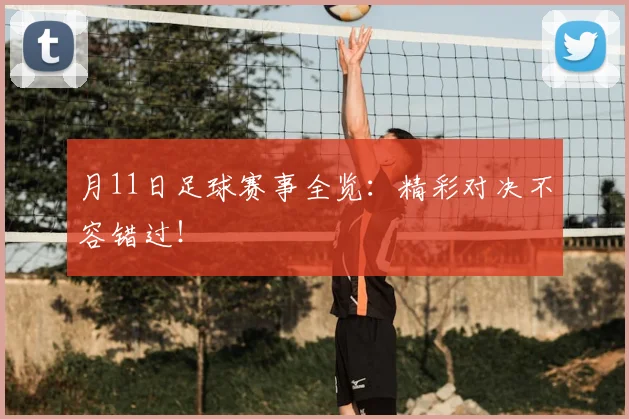 月11日足球赛事全览：精彩对决不容错过！